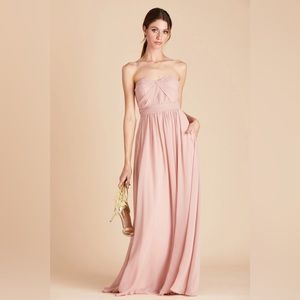 Birdy Grey - Grace Convertible Chiffon Dress w/Pockets - Rose Quartz - Large